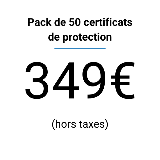 Pack de 50 certificats